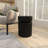 Black Alixia Metal Round Drum End Table-220773445-220773466