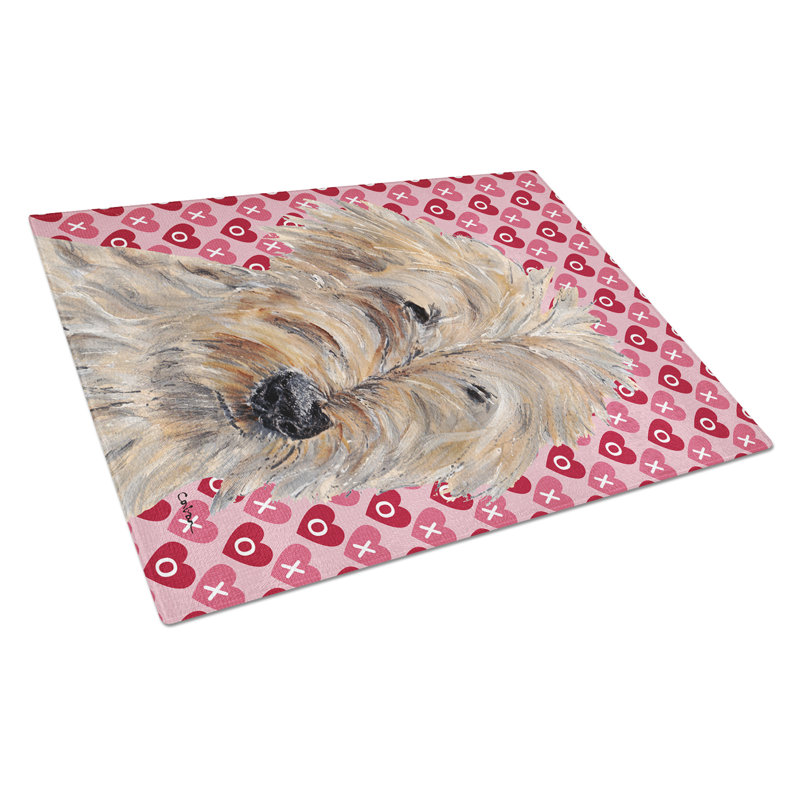 Planche à découper en verre st love the caroline Goldendoodle