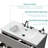 White Ceramic Basin, Seamless Construction, Long - Lasting Integrated Construction