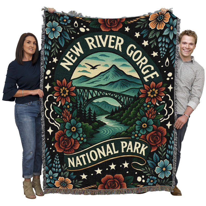 Jeté en coton Pure Country Weavers, Empreintes
