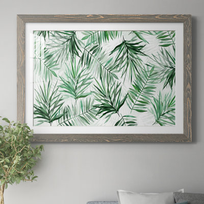 «Palm Fronds» par J Paul - reproduction d'art sur papier encadrée
