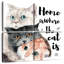 Plaque murale Kema Home Cats