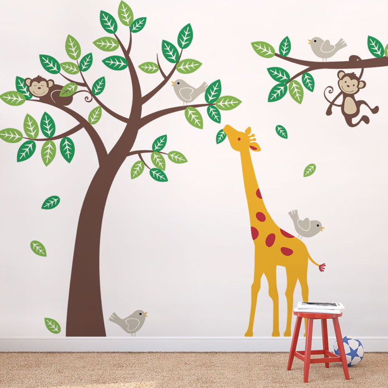 Plants & Flowers Non-Wall Damaging Accent, Grey/Green