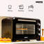 GEEPAS Mini Oven & Grill Rotisserie Baking Roasting & Grilling 1600W Temp Control 100–230°C Double Glass Door 60min Timer Auto Shut Off Bell-124324993-124324995
