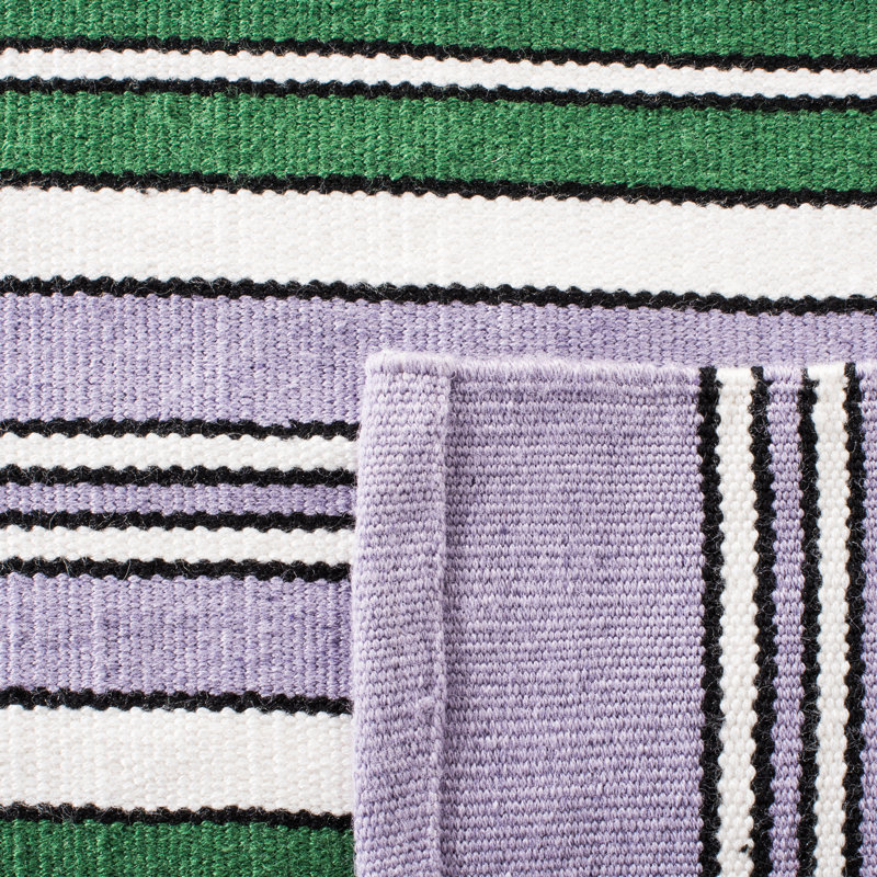 Tapis lilas en polyester tissé à plat Lauren Ralph Lauren, Rectangle 9 pi x 12 pi