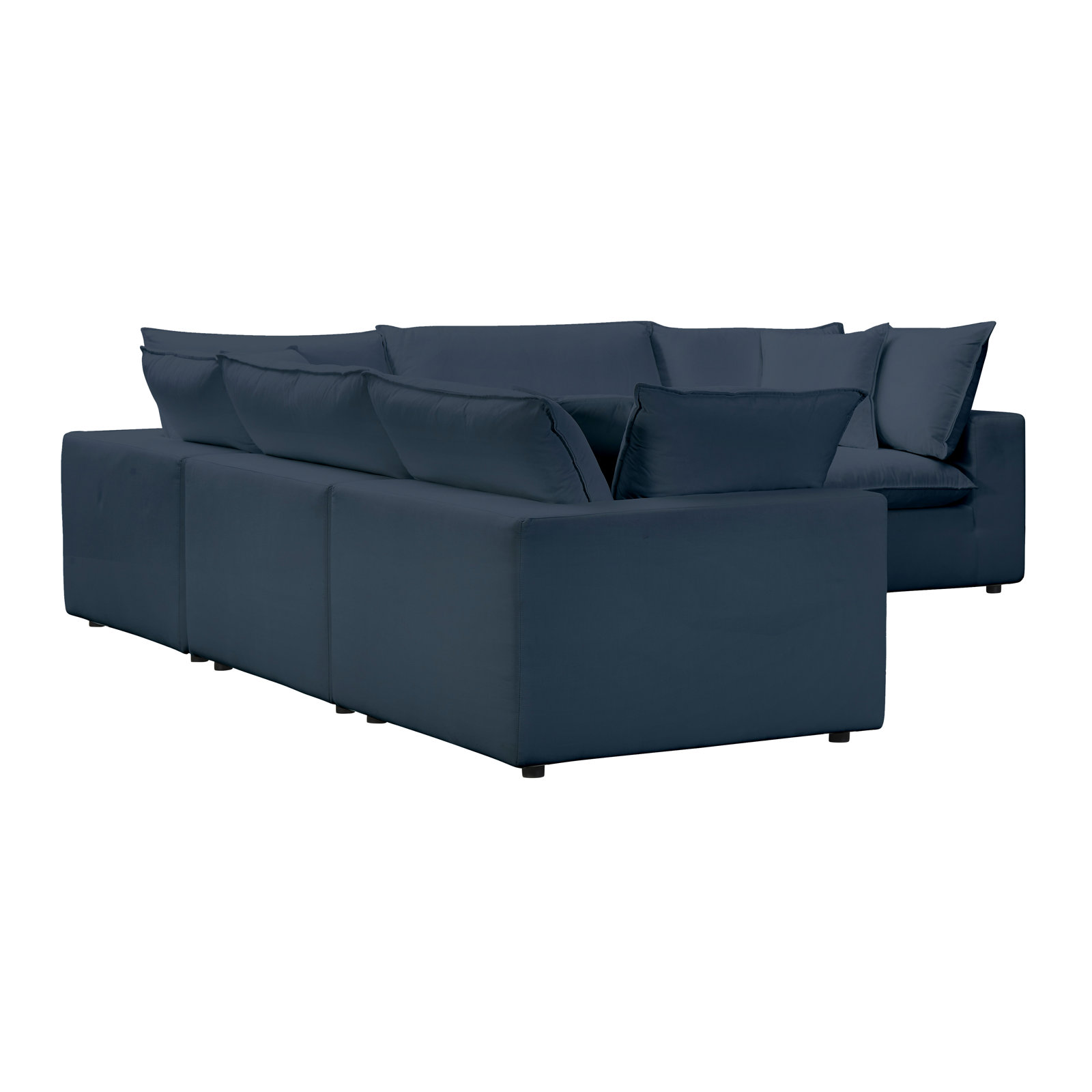 Ellaria Modular Corner Sectional, Navy Velvet