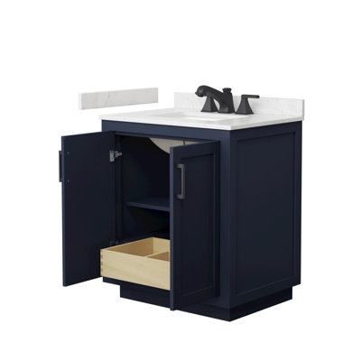 Miranda 30" Freestanding Single Bathroom Vanity with Cultured Marble Top