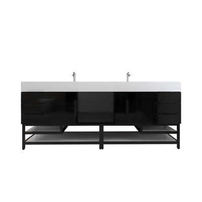 Jessica 83.5'' Double Bathroom Vanity Base Only