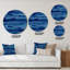 Abstrait bleu classique I - art mural moderne en métal-68851648