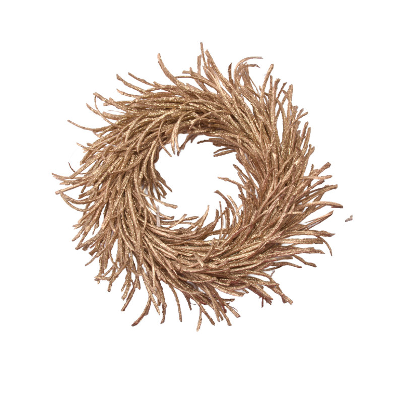 Couronne de rotin scintillante or