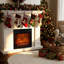 Electric Fireplace Insert, 3D Flame Effect with Realistic Log Bed, 1800W Heater, Adjustable Thermostat, Remote Control with Weekly Timer-1179614067