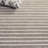 Ebony Hand Tufted Wool/Cotton Striped Rug in Grey/Ivory-1103399869