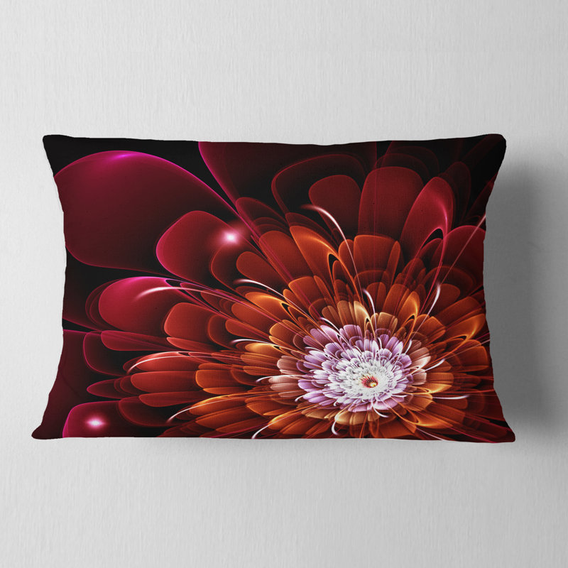 Coussin lombaire floral fractal