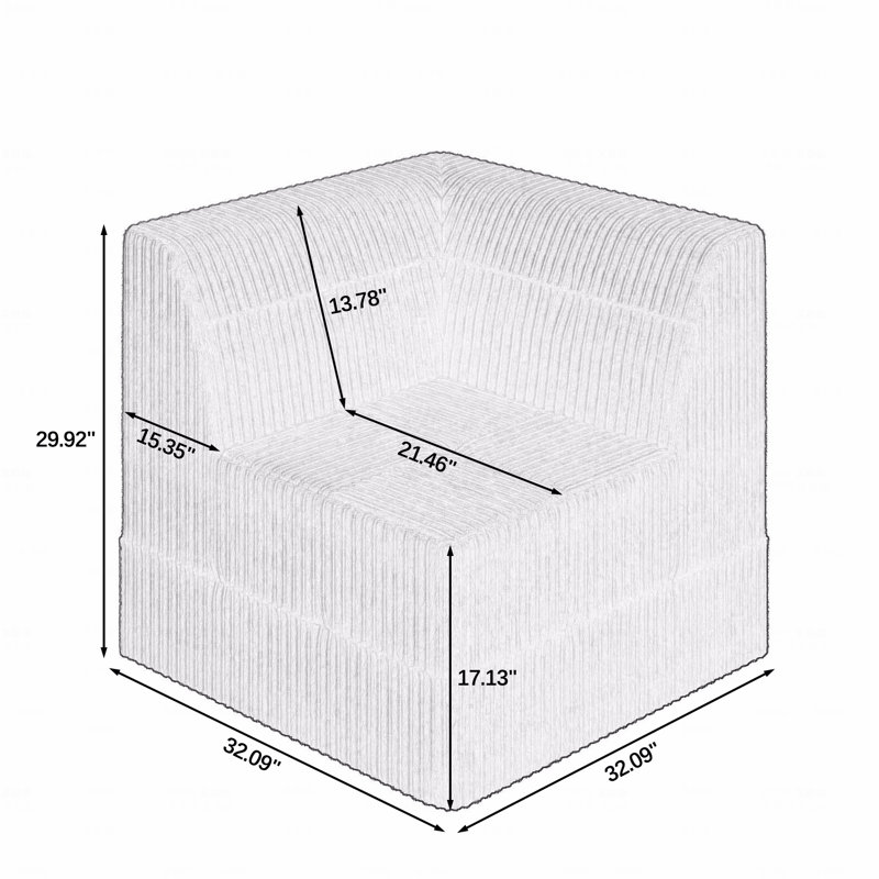 Canapé modulaire en forme de L, canapé modulaire compressé en diy de style minimaliste moderne