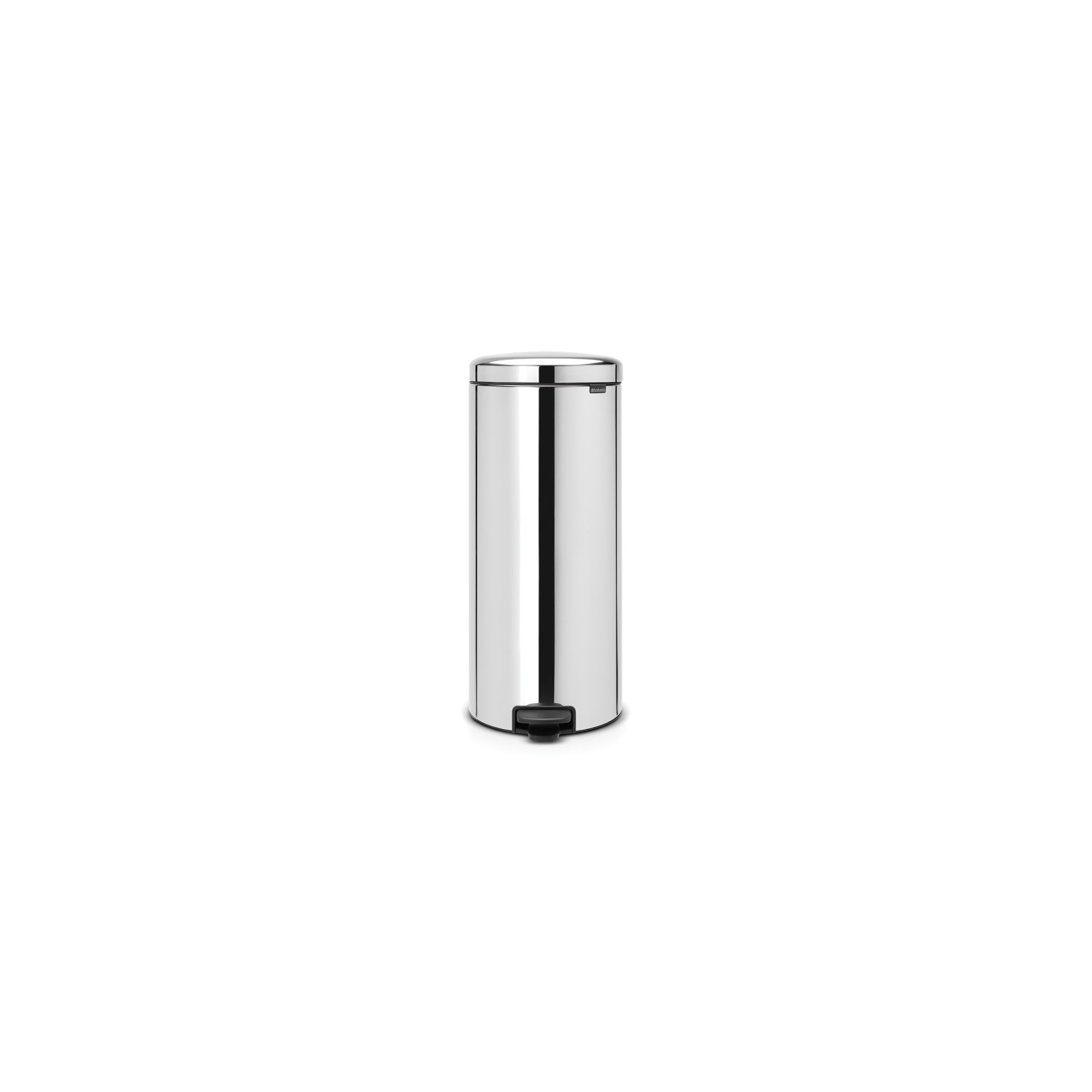 Brabantia NewIcon Step On Trash Can, 8 Gallon (30 Liter), Brilliant Steel