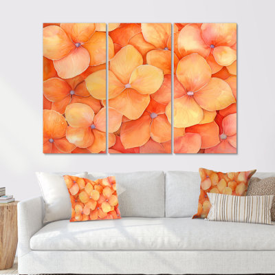 Addiego - ensemble d'art mural hortensia