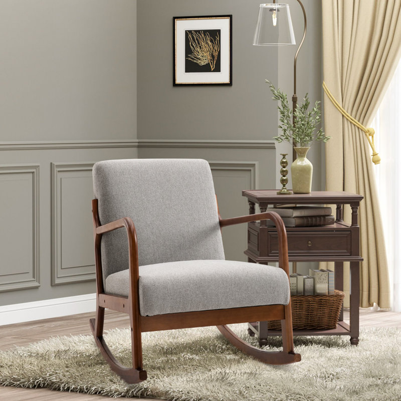 Chaise berçante Lievens, Gris