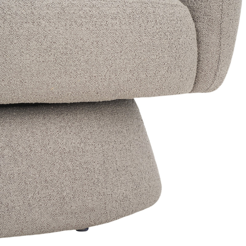 Fauteuil demi-tonneau pivotant Boucle, Gris
