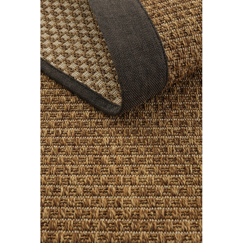 Tapis Lyon en sisal à bordure Monterey, Tapis de couloir 2 pi 8 po x 16 pi 5 po