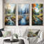 «Birch Woods Serenity Falls», 3 pièces-1279507962-1279507963