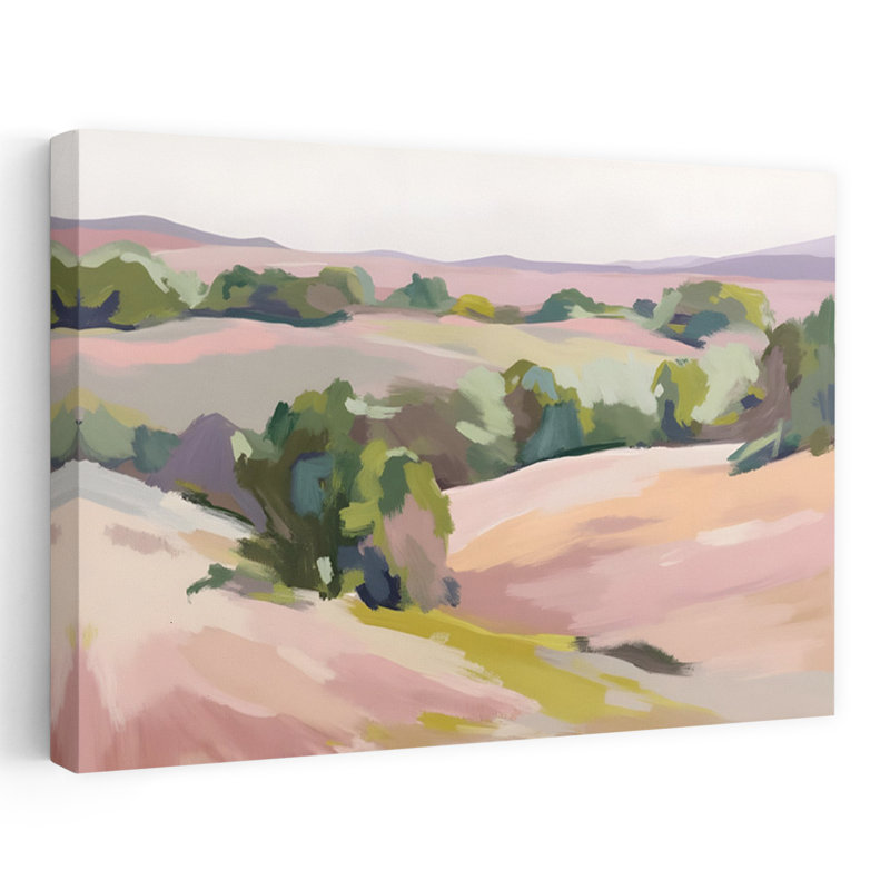 Art contemporain, paysage contemporain abstrait, art naturel, H 24 po x l 36 po