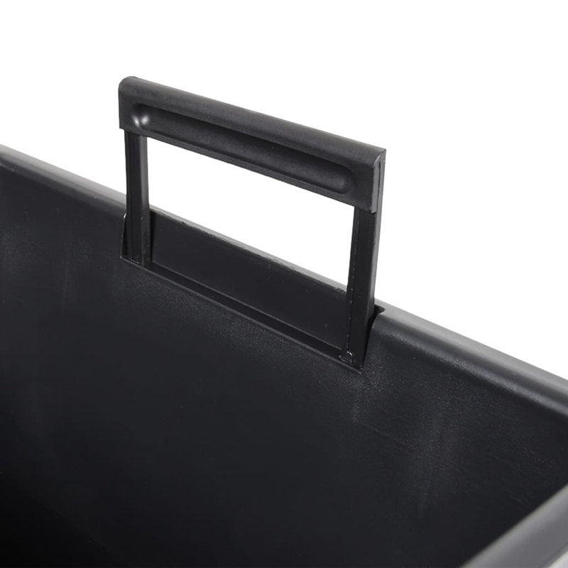 vidaXL Planter with Removable Inner Raised Bed Plant Pot PP Concrete Look, Anthracite
