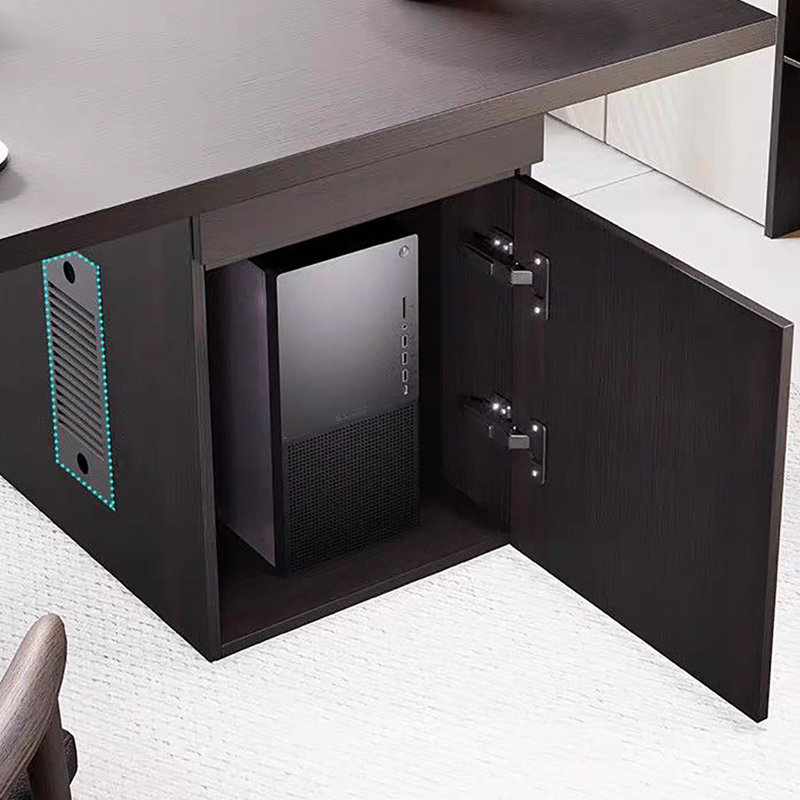 Bureau flottant en bois Modern Italian Luxury, H 29,5 po x l 55,1 po x P 27,6 po