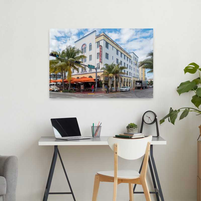 Bâtiments dans une ville, quartier Art déco de Miami, Ocean Drive, South Beach, Miami Beach, Floride, États-Unis