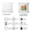 Écureuil roux sur une branche de pin - Coussin décoratif à imprimé traditionnel-892278367