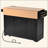 55.7'' Large Kitchen Island With 2 Drop Leaf,, Rolling Kitchen Cart On 5 Wheels With Power Outlet, Folding Storage Dining Table With Spice & Towel Rack , 3 Drawers, For Kitchen, Dining Room-1717153651