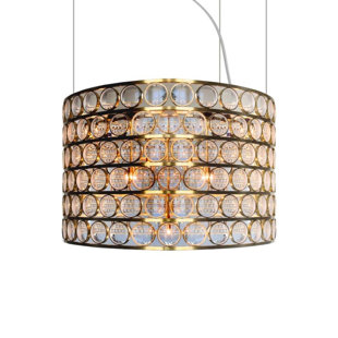 Light Valentino Lenses Circular Drum Chandelier