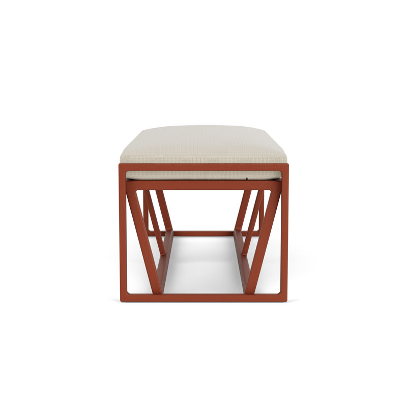 Summit Outdoor Dining Bench, Peacock, Beach Natural