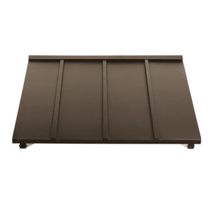 Awntech Houstonian Standing Seam Metal Fixed Awning with Open Sides
