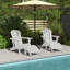Repose-pieds pliable en plastique PEHD Adirondack-891781479