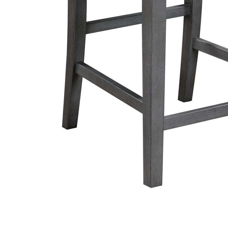 Rangement à hauteur de comptoir de 35,5 po avec tablettes et 3 chaises en tissu gris