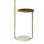 Lampe sur pied Myle, tablette ronde, port USB, 67 pouces, cadre en métal-107123042