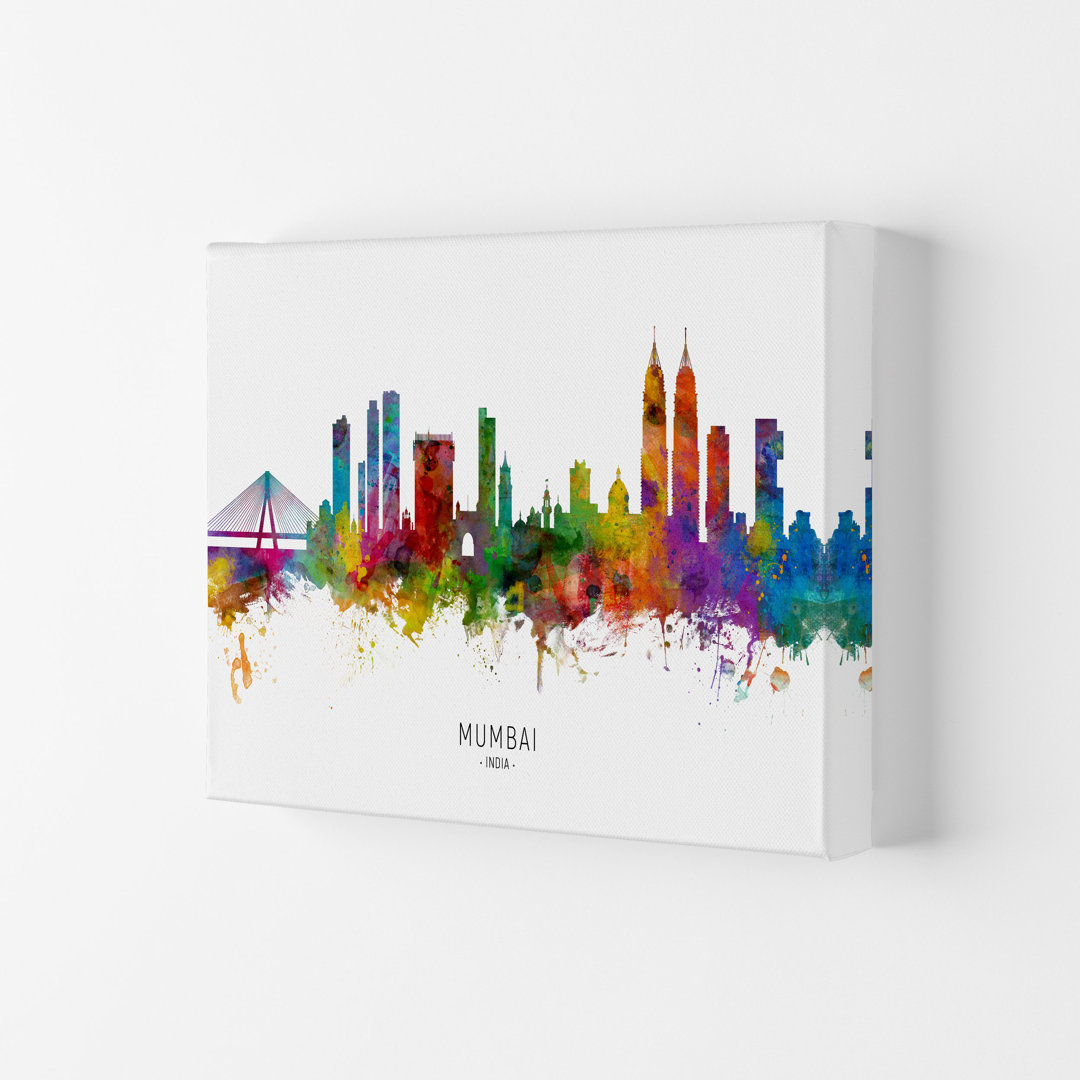 Mumbai India Skyline by Michael Tompsett - Graphic Art Print