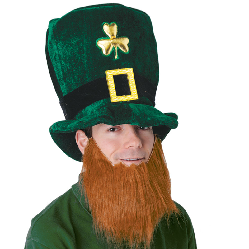 Peluche chapeau de lutin avec barbe