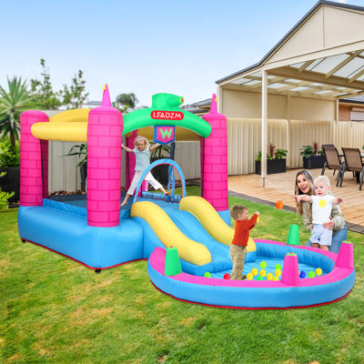 7' x 12' Bounce House with Water Slide and Air Blower