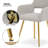 Khiryn Upholstered Dining Chairs with Metal Legs, Modern Fabric Accent Chair for Living Dining Room-1205010964