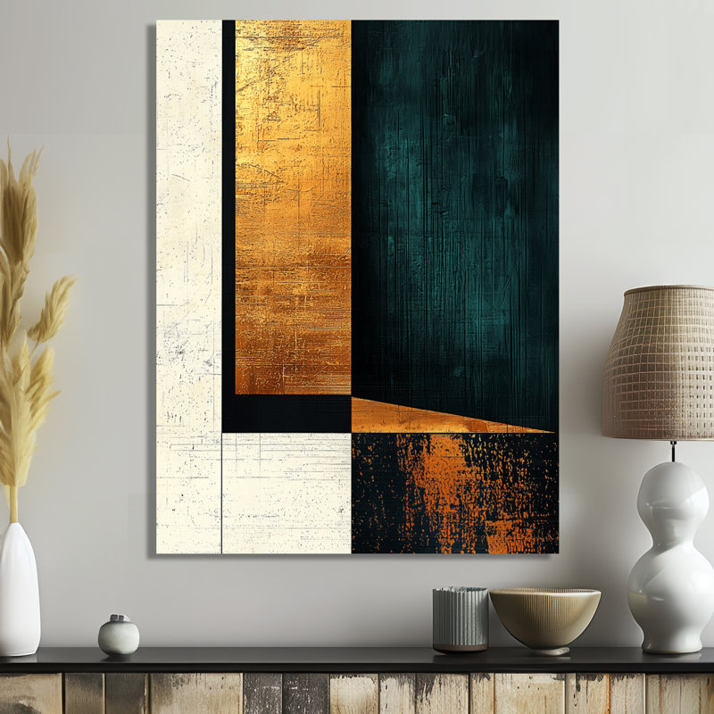 Presley - art mural abstrait, Toile tendue, Ne s'applique pas, H 20 po x l 12 po