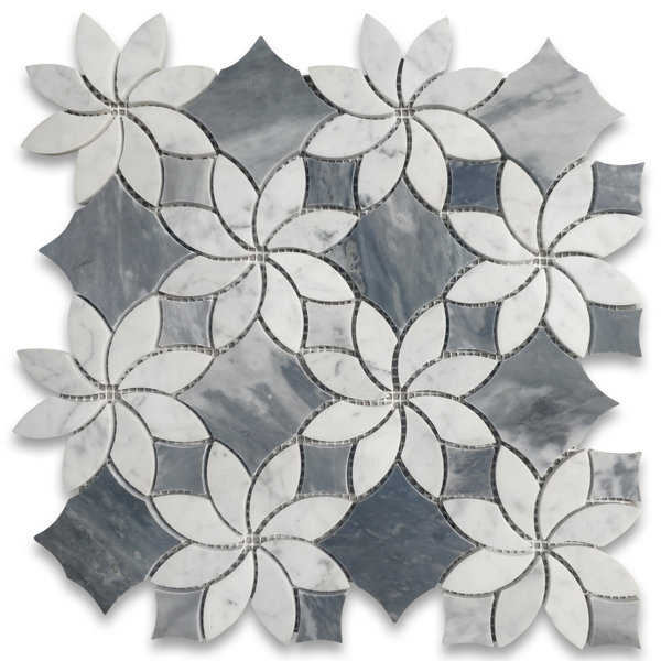12" x 12" Marble Novelty Mosaic Wall & Floor Tile