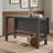 Farmhouse Drop Leaf Extendable Dining Table with Rectangular Kitchen Table and H-Shape Base-971142930