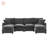 Modular Chenille Sofa with Customizable Seating, Durable Frame, and Comfortable High-Density Foam Cushions