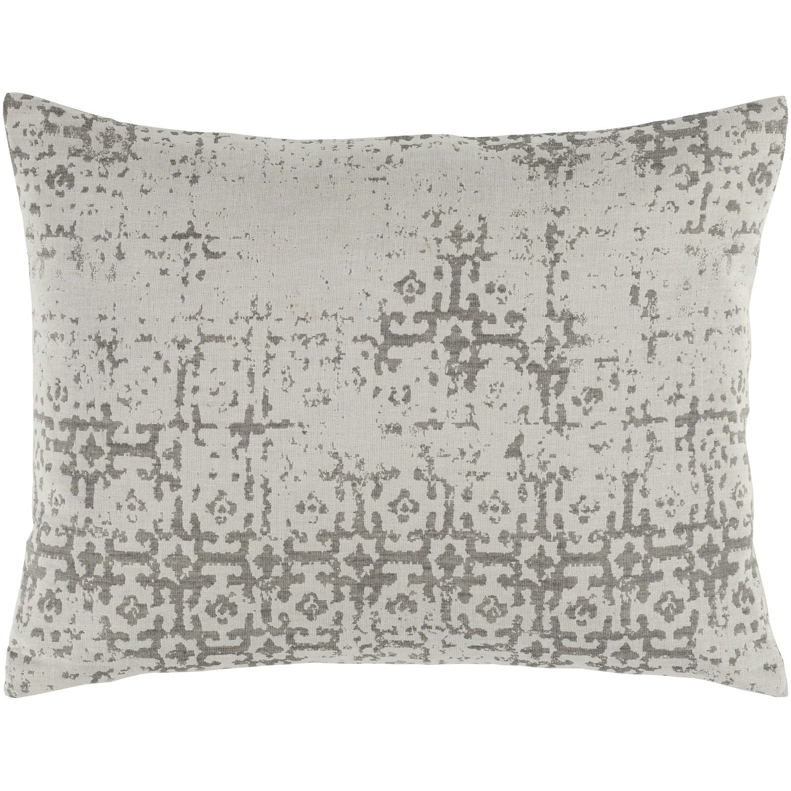 Aneta Handwoven Cotton Duvet Cover Set, King/Cal. King, Light Gray