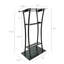 Pupitre en acier noir assemblé Fixturedisplays®, podium en métal 25 po de largeur x 15,7 po de profondeur x 47 po de hauteur 19617 - Podium assemblé