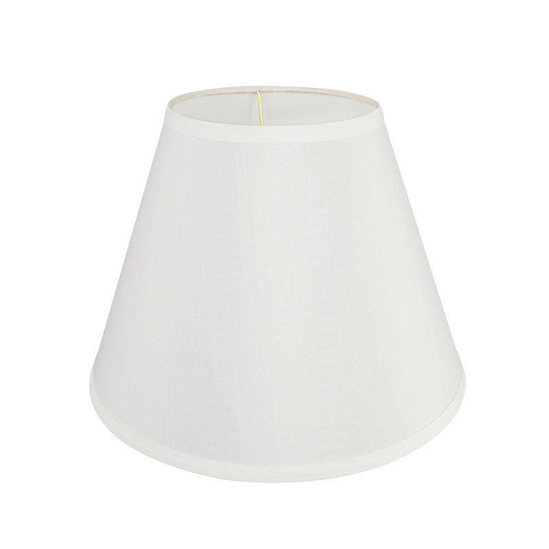 Linen Empire Lamp Shade, White, 9" H x 12" W x 6" D