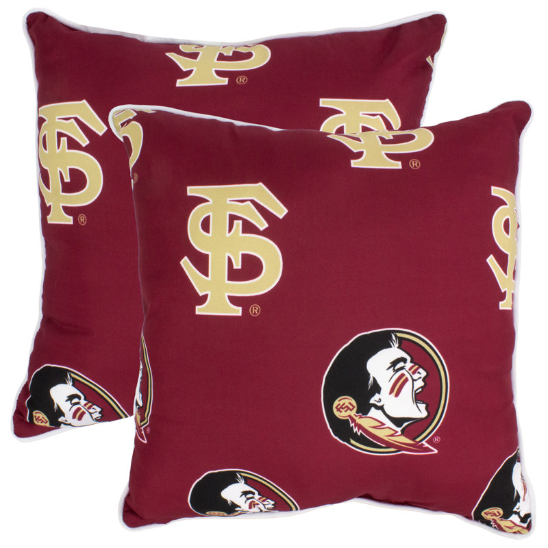 NCAA Square Pillow Cover & Insert, Florida State