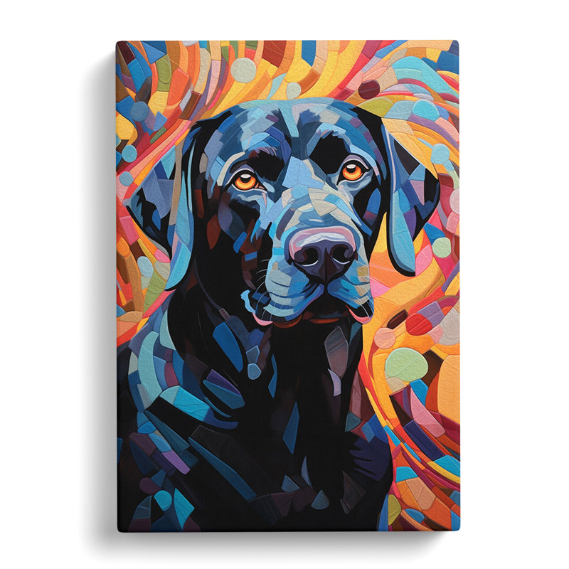 Labrador Retriever Orphism - Wrapped Canvas, 76cm H x 50cm W x 3cm D
