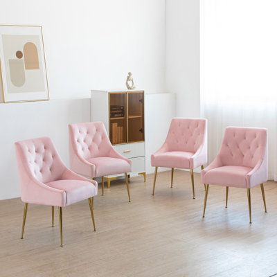 Chaise parsons en velours Springport